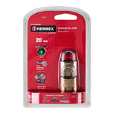 candados de laton blister 2 piezas